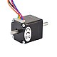 デュアル シャフト Nema 11 ユニポーラ 1.8deg 4.3Ncm(6.1oz.in) 0.95A 28x31mm 6 ワイヤ