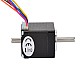 デュアル シャフト Nema 11 ユニポーラ 1.8deg 4.3Ncm(6.1oz.in) 0.95A 28x31mm 6 ワイヤ