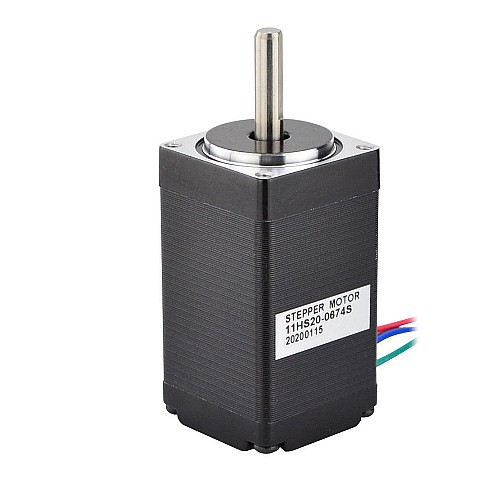 Nema 11 バイポーラ 1.8deg 12Ncm(16.99oz.in) 0.67A 28x28x51mm 4 ワイヤ