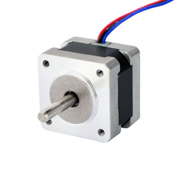 Nema 14 バイポーラ 0.9deg 11Ncm(15.58oz.in) 0.4A 35x35x28.2mm 4 ワイヤ