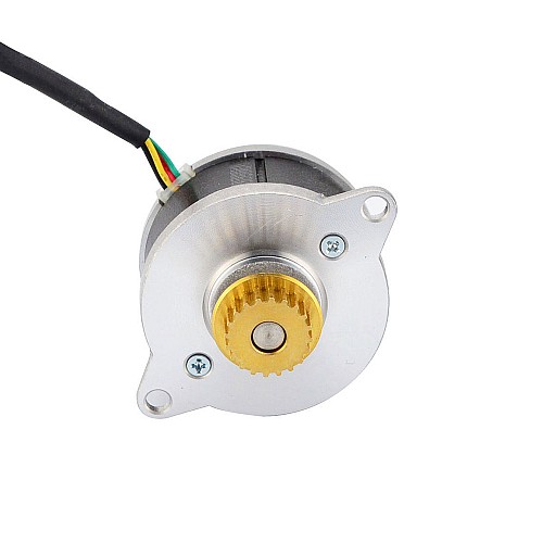 ラウンド Nema 14 0.9deg 9.5Ncm(13.5oz.in) 0.43A Φ36x21.5mm プーリー付き