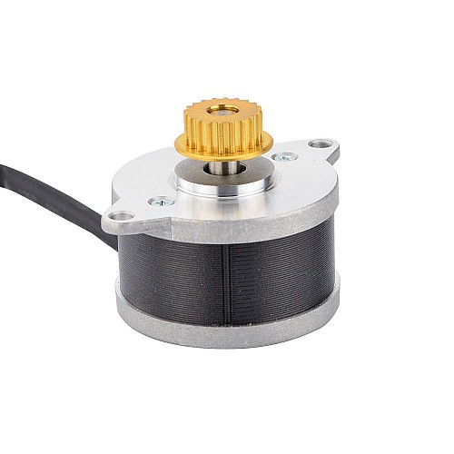 ラウンド Nema 14 0.9deg 9.5Ncm(13.5oz.in) 0.43A Φ36x21.5mm プーリー付き
