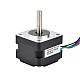 Nema 14 バイポーラ 1.8deg 12.5Ncm(17.7oz.in) 1.0A 35x35x28mm 4 ワイヤー