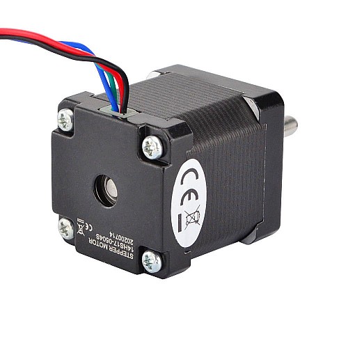 Nema 14 バイポーラ 1.8deg 23Ncm(32.57oz.in) 0.5A 35x35x42mm 4 ワイヤー