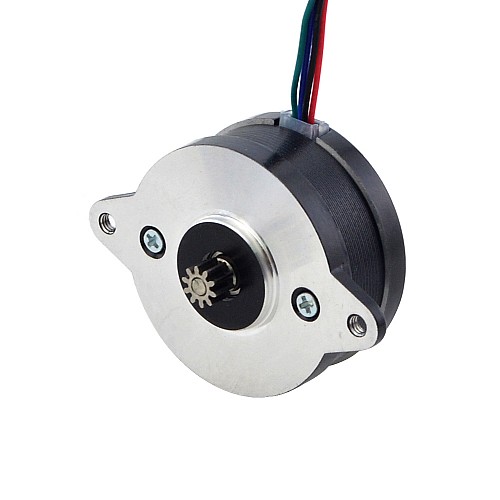 E シリーズ ラウンド Nema 14 バイポーラ 0.9deg 8Ncm(11.33oz.in) 1.0A 36x17mm 4 ワイヤー
