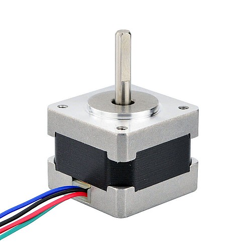 Nema 14 バイポーラ 0.9deg 11Ncm(15.58oz.in) 0.4A 35x35x28mm 4 ワイヤ