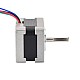 Nema 14 バイポーラ 0.9deg 11Ncm(15.58oz.in) 0.4A 35x35x28mm 4 ワイヤ