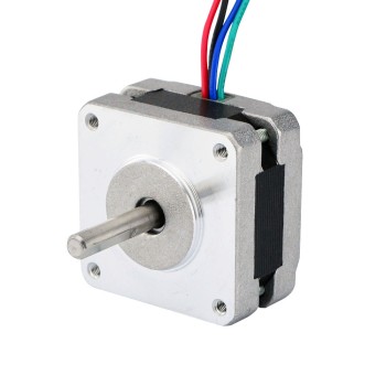 Nema 16 バイポーラ 0.9deg 11Ncm(15.58oz.in) 1.2A 39x39x22mm 4 ワイヤ