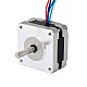 Nema 16 バイポーラ 0.9deg 11Ncm(15.58oz.in) 1.2A 39x39x22mm 4 ワイヤ