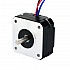 Nema 17 バイポーラ 0.9deg 11Ncm(15.58oz.in)1.2A 42x42x21mm 4 ワイヤー