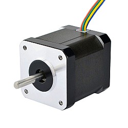 デュアル シャフト Nema 17 ユニポーラ 0.9deg 32Ncm(45.3oz.in) 0.4A 42x42x48mm 6 ワイヤ