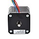 デュアル シャフト Nema 17 ユニポーラ 0.9deg 32Ncm(45.3oz.in) 0.4A 42x48mm 6 ワイヤ
