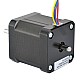 デュアル シャフト Nema 17 ユニポーラ 0.9deg 32Ncm(45.3oz.in) 0.4A 42x48mm 6 ワイヤ