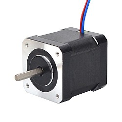 フル D カット シャフト Nema 17 バイポーラ 0.9deg 46Ncm(65.1oz.in) 2A 42x42x48mm 4 ワイヤー
