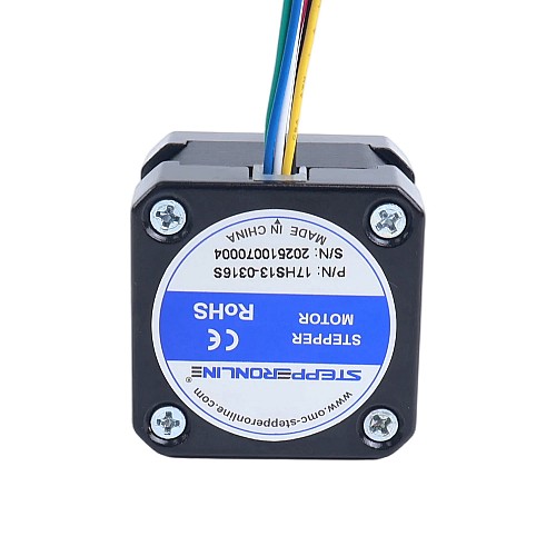 Nema 17 ユニポーラ 1.8deg 16Ncm(22.66oz.in)0.31A 42x42x33mm 6 ワイヤ