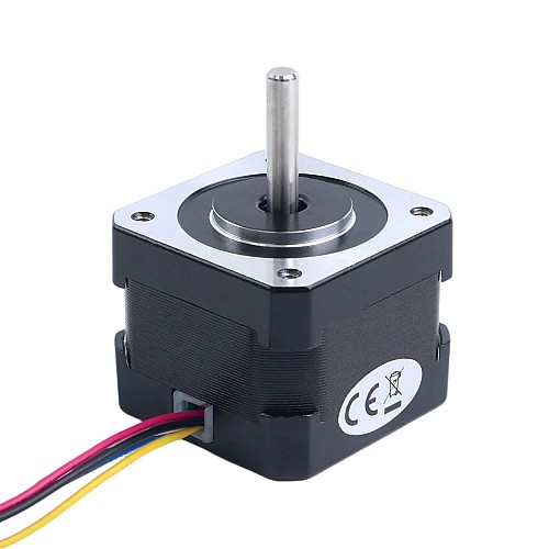 Nema 17 ユニポーラ 1.8deg 16Ncm(22.66oz.in)0.31A 42x42x33mm 6 ワイヤ