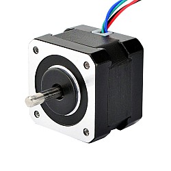 デュアル シャフト Nema 17 バイポーラ 1.8deg 26Ncm(36.82oz.in) 0.4A 42x42x34mm 4 ワイヤ