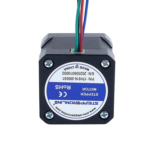 Nema 17 バイポーラ 45Ncm(63.74oz.in) 2A 42x42x40mm 4 ワイヤ、1m ケーブルおよびコネクタ付き