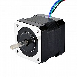 Nema 17 バイポーラ 45Ncm(63.74oz.in) 2A 42x42x40mm 4 ワイヤ、1m ケーブルおよびコネクタ付き