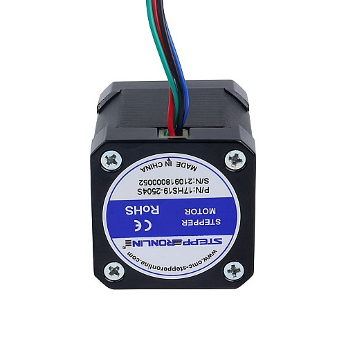 Nema 17 バイポーラ 1.8deg 60Ncm(84.97oz.in) 2.5A 42x42x48mm 4 ワイヤー - 17HS19-2504S | StepperOnline