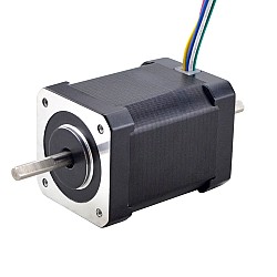 デュアル シャフト Nema 17 バイポーラ 1.8度 65Ncm(92oz.in) 1.2A 42x42x60mm 6 ワイヤ