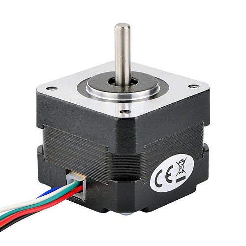 Nema 17 ユニポーラ 1.8deg 16Ncm(22.66oz.in) 0.95A 42x42x33mm 6 ワイヤ