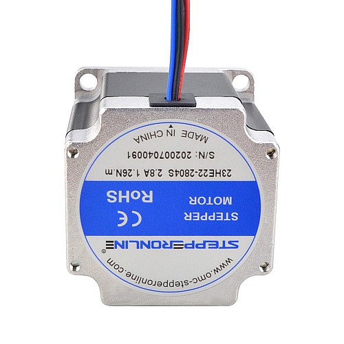 E シリーズ Nema 23 ステッピング モーター バイポーラ 1.8deg 1.26Nm(178.4oz.in) 2.8A 57x57x56mm 4 ワイヤ E シリーズ Nema 23 ステッピング モーター バイポーラ 1.8deg 1.26Nm(178.4oz.in) 2.8A 57x57x56mm 4 ワイヤ