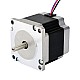 Nema 23 バイポーラ 0.9deg 1.26Nm(178.4oz.in) 2.8A 57x57x56mm 4 ワイヤ