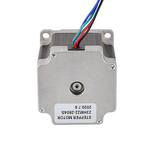 Nema 23 バイポーラ 0.9deg 1.26Nm(178.4oz.in) 2.8A 57x57x56mm 4 ワイヤ