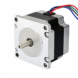 デュアル シャフト Nema 23 バイポーラ 1.8deg 0.55Nm(77.88oz.in) 2.8A 57x57x41mm 4 ワイヤ