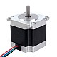Nema 23 バイポーラ 1.8deg 1.16Nm(164.3oz.in) 1.5A 57x57x56mm 4 ワイヤー