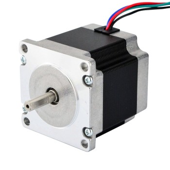 Nema 23 バイポーラ 1.8deg 1.24Nm(175.6oz.in) 2.8A 57x57x56mm 4 ワイヤー