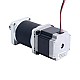 Nema 23 ステッピング モーター L=55mm ギア比 100:1 高精度遊星ギアボックス Nema 23 ステッピング モーター L=55mm ギア比 100:1 高精度遊星ギアボックス