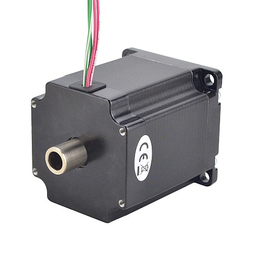 デュアル シャフト Nema 23 中空シャフト ステッピング モーター バイポーラ 1.45Nm(205.38oz.in) 2.0A 57x57x65mm