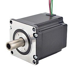 デュアル シャフト Nema 23 中空シャフト ステッピング モーター バイポーラ 1.45Nm(205.38oz.in) 2.0A 57x57x65mm
