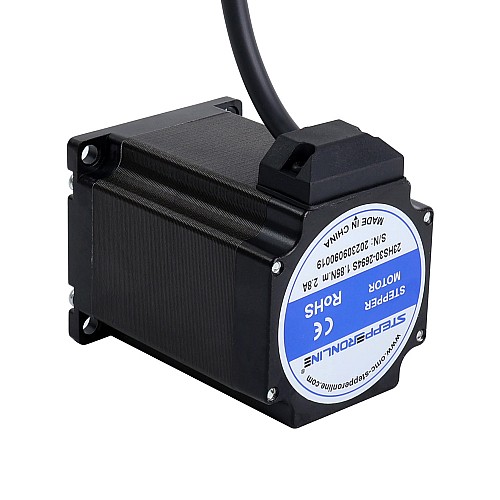 Nema 23 バイポーラ 1.8° 1.85Nm(261.98oz.in) 2.8A 57x57x76mm 4 ワイヤ Nema 23 バイポーラ 1.8° 1.85Nm(261.98oz.in) 2.8A 57x57x76mm 4 ワイヤ