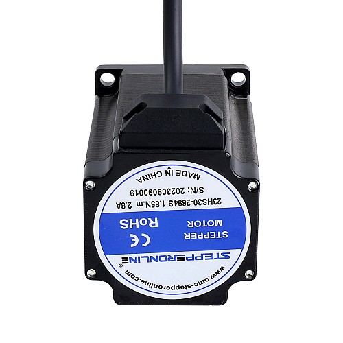 Nema 23 バイポーラ 1.8° 1.85Nm(261.98oz.in) 2.8A 57x57x76mm 4 ワイヤ Nema 23 バイポーラ 1.8° 1.85Nm(261.98oz.in) 2.8A 57x57x76mm 4 ワイヤ