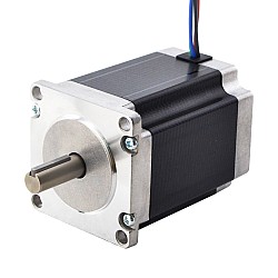 Nema 23 ステッピング モーター 1.9Nm(269oz.in) NMRV30 ウォーム ギア減速機用 9mm シャフト付き