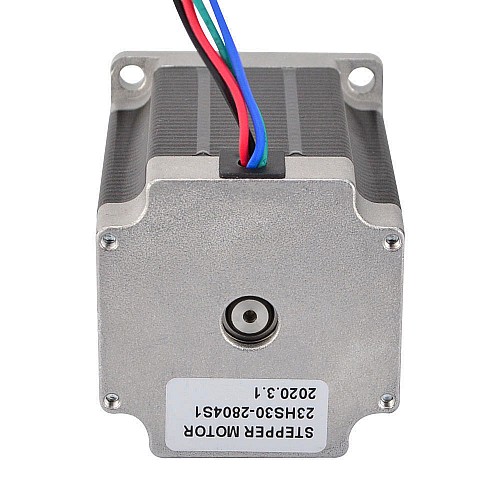 Nema 23 バイポーラ 1.85Nm(261.98oz.in)2.8A 57x57x76mm 4 ワイヤー Φ6mm シャフト