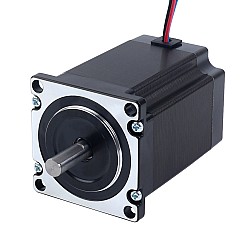 Nema 23 バイポーラ 1.9Nm(269.06oz.in) 2.8A 57x57x76.5mm 4 ワイヤー Φ8mm シャフト