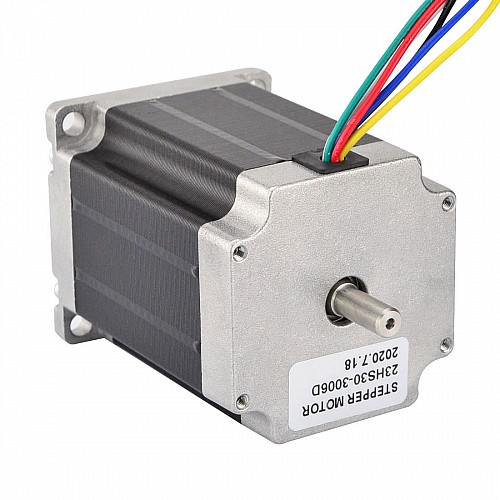 デュアル シャフト Nema 23 ユニポーラ 1.8deg 1.35Nm(191.2oz.in) 3A 57x76mm 6 ワイヤ