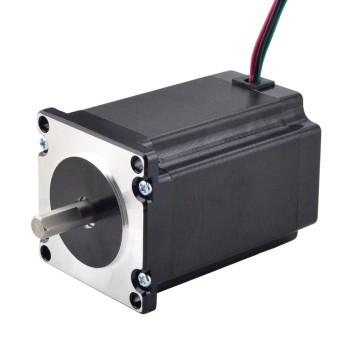 Nema 23 ステッピング モーター 2.4Nm(339.87oz.in) 4A 57x57x82mm 8mm シャフト 4 ワイヤー