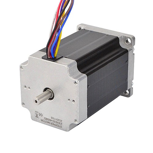 デュアル シャフト Nema 23 ユニ/バイポーラ 1.8度 2.83Nm(400oz.in) 4A 57x84mm 8 ワイヤー