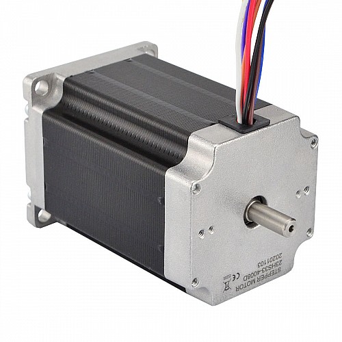デュアル シャフト Nema 23 ユニ/バイポーラ 1.8度 2.83Nm(400oz.in) 4A 57x84mm 8 ワイヤー