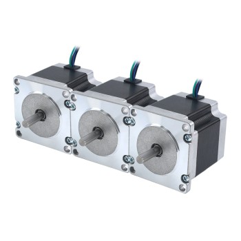 3 個 E シリーズ Nema 23 ステッピング モーター バイポーラ 1.8deg 1.24Nm(175.6oz.in) 2.8A 57x57x54mm 4 ワイヤー