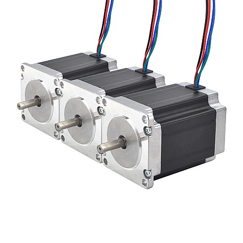3 個 E シリーズ Nema 23 バイポーラ 1.8deg 1.85Nm(261.98oz.in) 2.8A 3.2V 57x57x76mm 4 ワイヤー 3 個 E シリーズ Nema 23 バイポーラ 1.8deg 1.85Nm(261.98oz.in) 2.8A 3.2V 57x57x76mm 4 ワイヤー