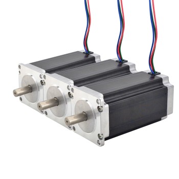 3 個 E シリーズ Nema 23 バイポーラ 1.8deg 3.0Nm(425oz.in) 4.2A 57x57x113mm 4 ワイヤー