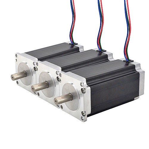 3 個 E シリーズ Nema 23 バイポーラ 1.8deg 3.0Nm(425oz.in) 4.2A 57x57x113mm 4 ワイヤー