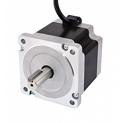 キー溝デュアルシャフトNema34CNCステッピングモーター4.5Nm(637.25oz.in)5.5A 86x86x80mm