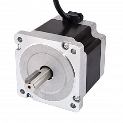 キー溝デュアルシャフトNema34CNCステッピングモーター4.5Nm(637.25oz.in)5.5A 86x86x80mm